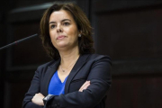 La vicepresidenta del Gobierno, Soraya Sáenz de Santamaría.-MIGUEL LORENZO