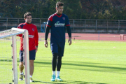 Munir durante un entrenamiento del equipo.-ÁLVARO MARTÍNEZ
