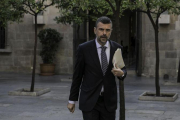 El exconseller Santi Vila, en la Generalitat.-JOAN CORTADELLAS