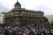 Manifestación en Belgrado-