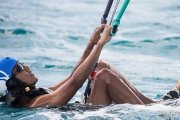 Barak Obama y Richard Branson, compiten en kitesurfing en Isla Mosquito (Islas Vírgenes).-JACK BROCKWAY