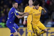 Medhi Lacen, durante un encuentro ante el Barça.-AFP / JAVIER SORIANO