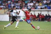 Alfaro, en un amistoso de pretemporada frente al Tudelano-ÁNGEL DE CASTRO