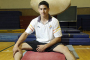 El gimnasta soriano, Sergio Muñoz, comenzará a competir en el Europeo esta tarde. -