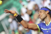 Rafa Nadal, durante el partido contra el holandés Robin Haase.-ETIENNE LAURENT