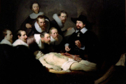Rembrandt inmortalizó en 'Lección de anatomía del Dr. Nicolaes Tulp' una clase de medicina del siglo XVII.-Foto: AP