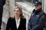 La infanta Cristina a su llegada a los juzgados de Palma, en los que declaró el 8 de febrero.-Foto: JAIME REINA / AFP