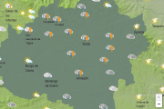 Predicción de la Aemet para esta jornada en Soria en la franja de las 16 horas.-HDS