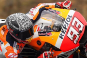 Marc Márquez (Honda), hoy en su último ensayo en Brno, República Checa.-HONDARACING.CO