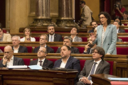 En la imagen la portavoz de JxSí, Marta Rovira.-EFE