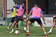 Escassi entrenó ayer con total normalidad y reaparecerá el domingo con los rojillos ante el Almería.-Valentín Guisande