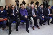 Los acusados del 'caso Nóos', en la primera sesión del juicio, el pasado 11 de enero.-EFE