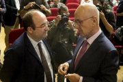 Josep Antoni Duran i Lleida conversa con Miquel Iceta.-JOAN PUIG