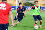 El jugador numantino Luis Valcarce.-ÁLVARO MARTÍNEZ