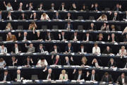 El pleno del Eurogrupo en Estrasburgo.-AFP / FREDERICK FLORIN