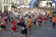 Imagen de la salida de la 22 edición de la Carrera Soria-Valonsadero que contó con cerca de 600 participantes.-Diego Mayor