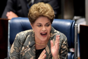 Dilma Rousseff durante su intervención en el Senado.-EVARISTO SA