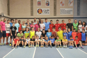 Los partiticipantes en la cuarta edición del campus de atletismo.-Valentín Guisande