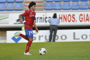 Víctor Andrés en el encuentro de la pasada jornada ante el Sabadell. / Diego Mayor-