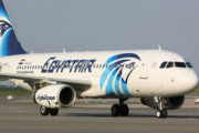 Un avión de la compañía Egypt Air.-