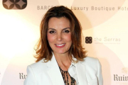La modelo Mar Flores, madre de Carlo Constanzia, en la fiesta de inauguración del hotel The Serras en el 2015.-EL PERIÓDICO