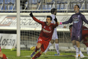 Natalio tras marcar el que a la postre sería empate a seis.-Diego Mayor