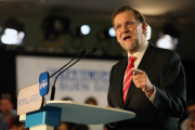 Mariano Rajoy, durante las jornadas del PP en Barcelona.-Foto: RICARD CUGAT