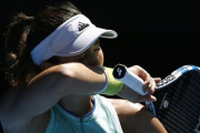 Muguruza, durante el partido ante Vandeweghe.-REUTERS / ISSEI KATO