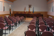 Salón principal del edificio de la Mancomunidad de Gómara. / VALENTÍN GUISANDE-