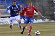 Ion Vélez en el encuentro ante el Xerez. / U. Sierra-