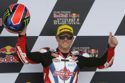 El piloto británico de Moto2 Sam Lowes, en el circuito de Jerez.-EFE