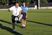 El entrenador del Almazán, Luis de Miguel, en un encuentro. / ÁLVARO MARTÍNEZ-