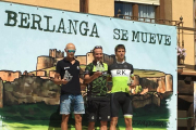 Podio de la ruta larga, con Iván de Miguel, José Luis Gómez y Álex Gaztañeta.-HDS