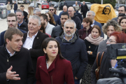 Arrimadas es abucheada en Torroella de Montgrí, el pueblo de Dolors Bassa.-EFE / JOAN CASTRO