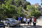 Turistas en Soria.-