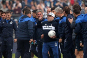 Maradona, en su presentación como técnico de Gimnasia y Esgrima.-