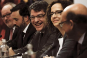 El ministro de Energía, Álvaro Nadal, durante su reunión con los grupos parlamentarios en el Congreso.-EFE / SERGIO BARRENECHEA