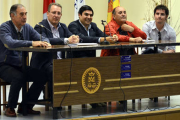 Momento de la presentación del módulo de entrenador del fútbol. / ÁLVARO MARTÍNEZ-