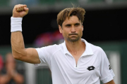 Ferrer celebra la victoria sobre Gasquet en Wimbledon.-REUTERS / TONY O BRIEN