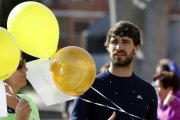 Yeray Álvarez en el evento realizado en el Hospital de Cruces.-EFE / LUIS TEJIDO