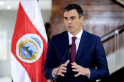 Pedro Sánchez,  el pasado viernes en San José de Costa Rica.-JEFFREY ARGUEDAS (EFE)