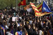 Manifestación de estudiantes en Barcelona.-JULIO CARBÓ