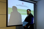 Oriol Junqueras, durante un acto en la Conselleria dEconomia antes de su cese y encarcelamiento-DANNY CAMINAL