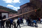 Imagen de la pingada en Cabrejas-