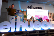 Joaquín Alcalde durante su intervención ayer en las instalaciones de El Hueco.-Álvaro Martínez