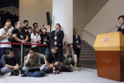 Carrie Lam  en una rueda de prensa-SION ANG (EUROPA PRESS)