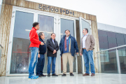 Miguel Broto, Saturnino de Gregorio, Benito Serrano, José Luis Ruiz Zapatero y Luis Miguel Bonilla. MARIO TEJEDOR