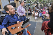 Pablo Echenique, ayer en Soria.-Valentín Guisande