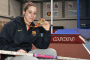 Carla Franch logró el bronce en pértiga femenino. / VALENTIN GUISANDE-