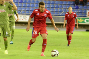 Luis Valcarce en el primer partido de Liga ante el Sporting.-Álvaro Martínez